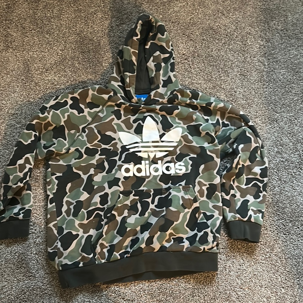 Adadas old school camo hoodie.